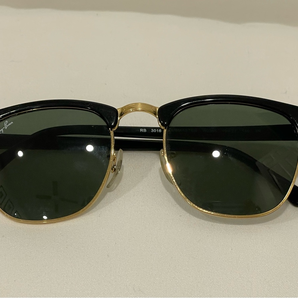 Ray-Ban Clubmaster Black and Gold Sunglasses